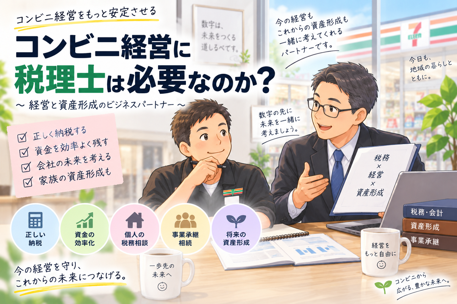 コンビニ経営に税理士は必要？｜10年以上経営して分かった「税理士をビジネスパートナーにする理由」【第35話】